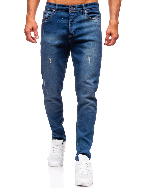 Tmavě modré pánské džíny slim fit Bolf 6518