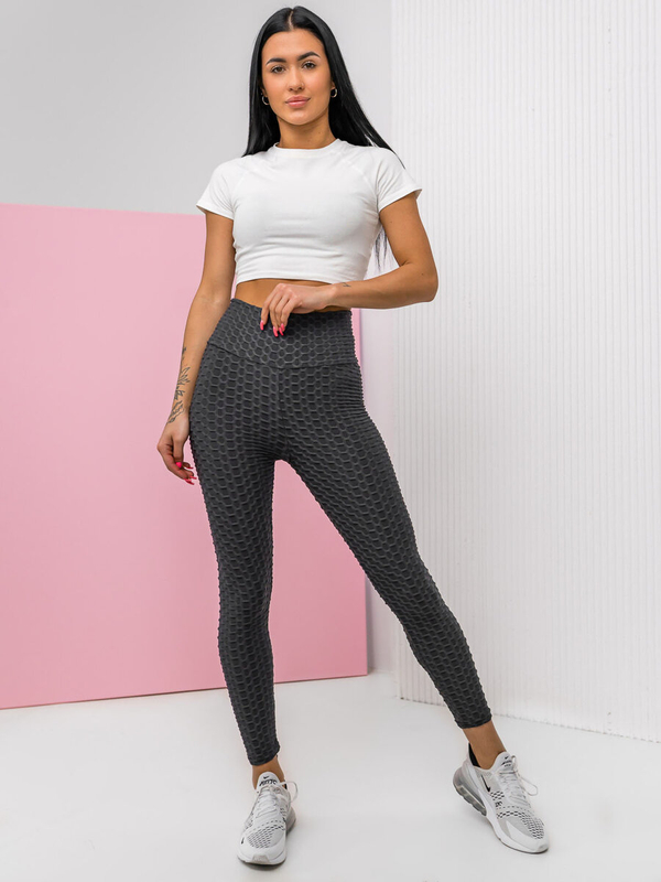 Grafitové dámské legíny Bolf YW88024