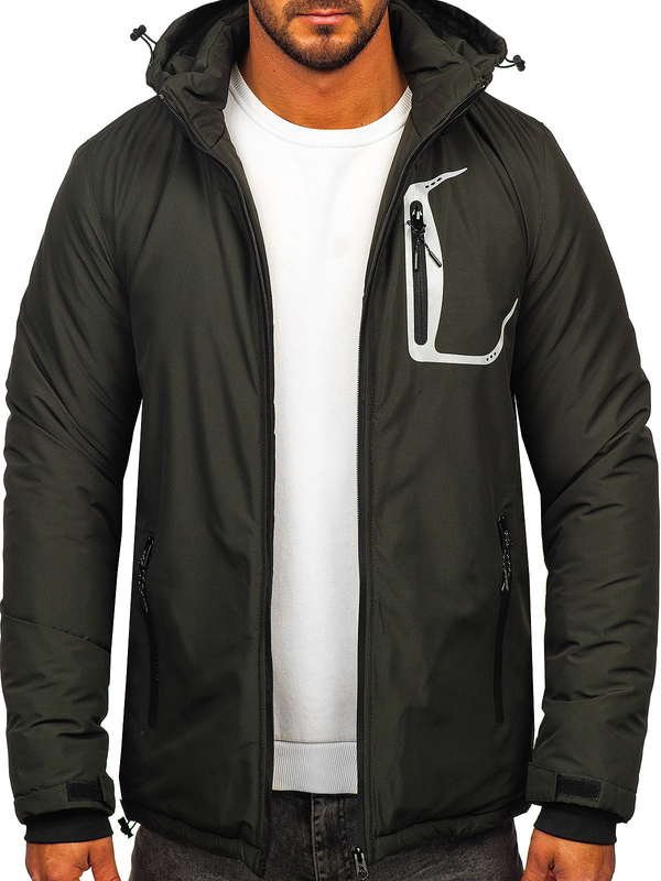 Khaki pánská zimní bunda Bolf HKK2025