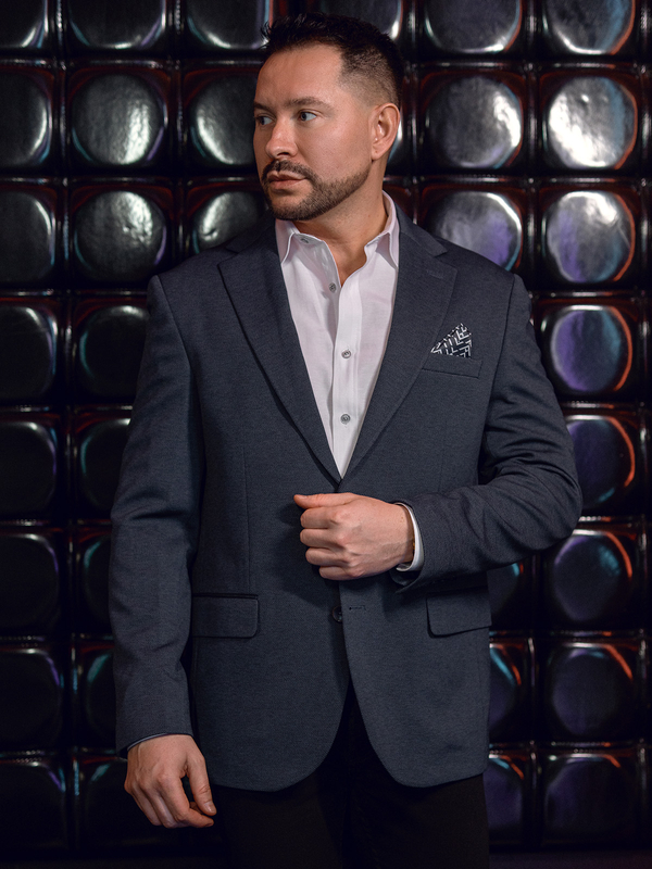 Pánské casual sako tmavomodré Bolf24401-1