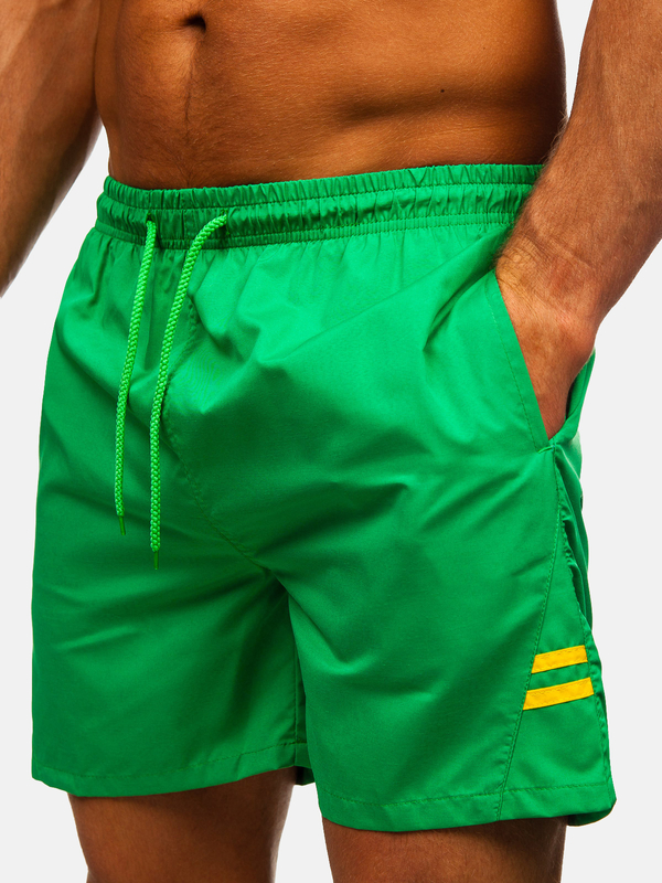 Zelené pánské plavecké šortky Bolf QD29