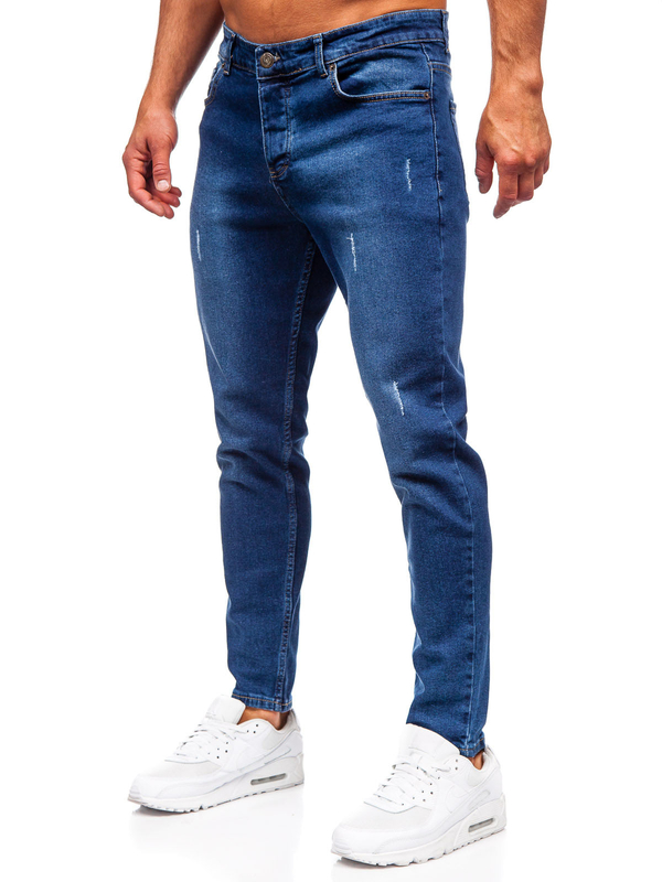Tmavě modré pánské džíny slim fit Bolf 6558
