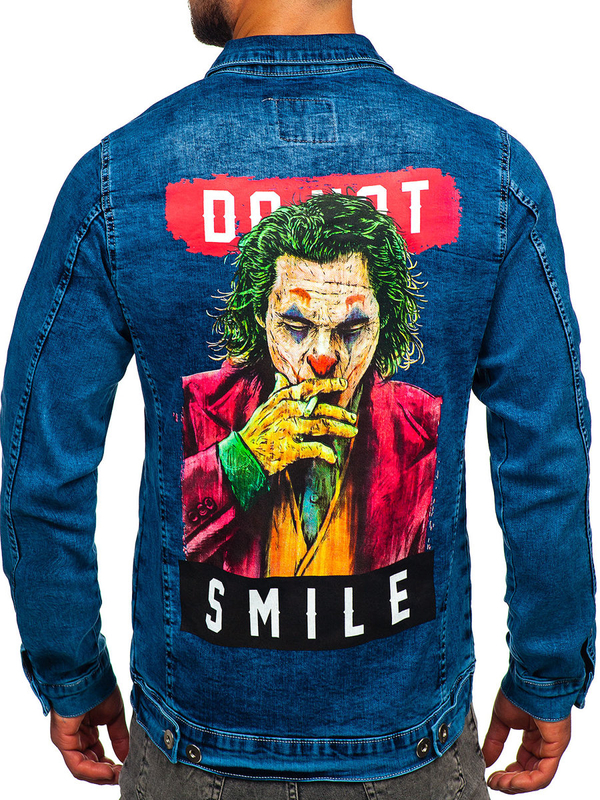 Modrá pánská džínová bunda Bolf 701