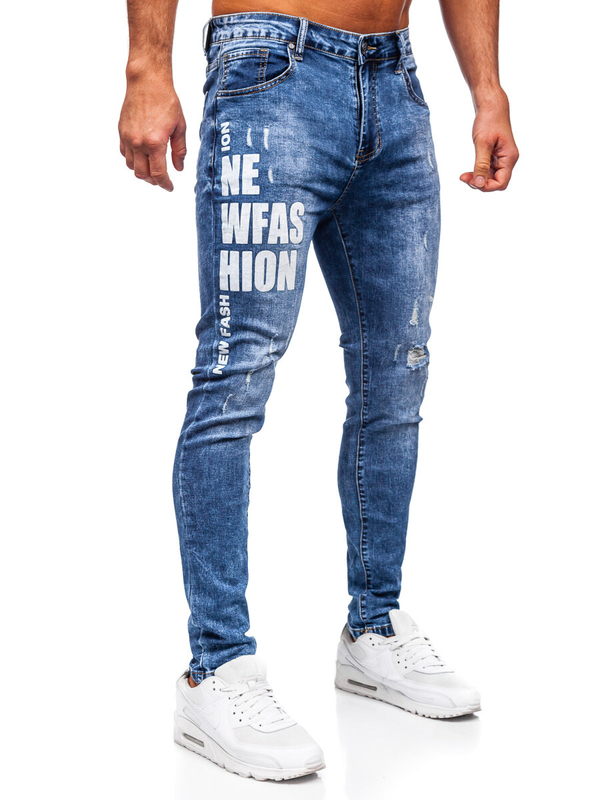 Modré pánské džíny slim fit Bolf TF292