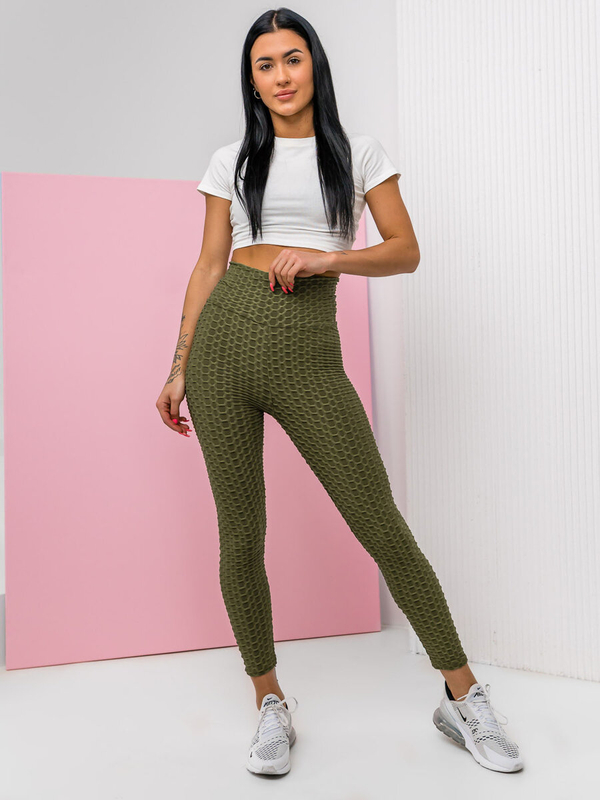 Khaki dámské legíny Bolf YW88024