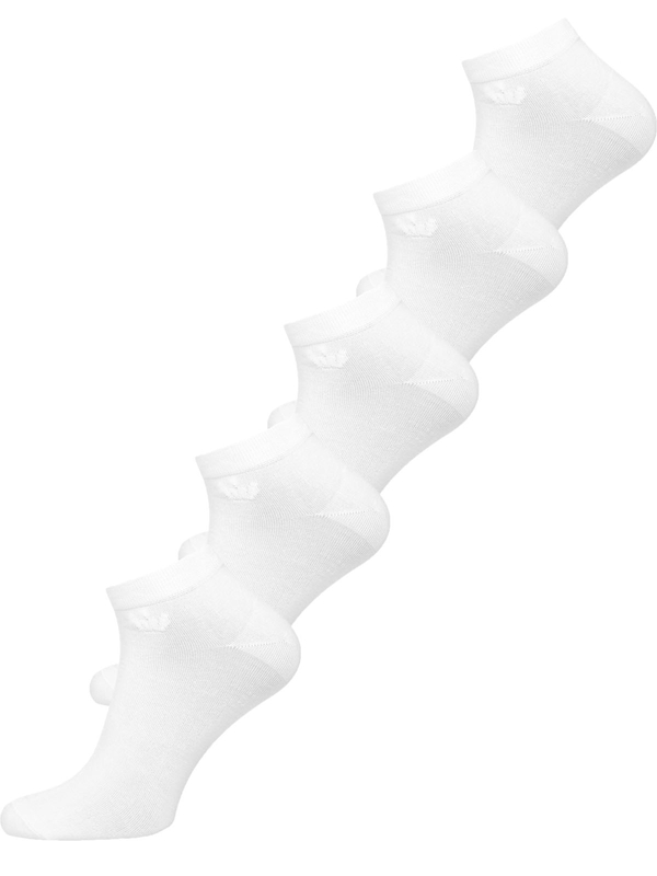 Bílé pánské nízké ponožky Bolf LY8500-5P 5 PACK